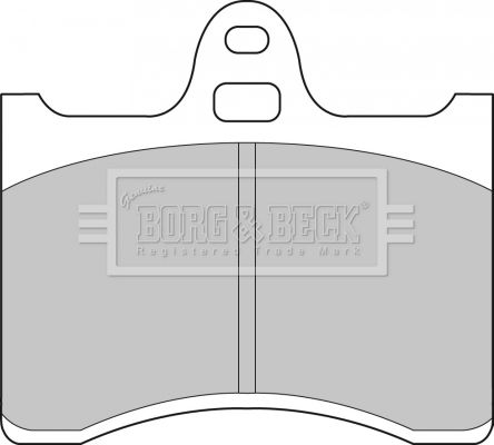 BORG & BECK Piduriklotsi komplekt,ketaspidur BBP1538